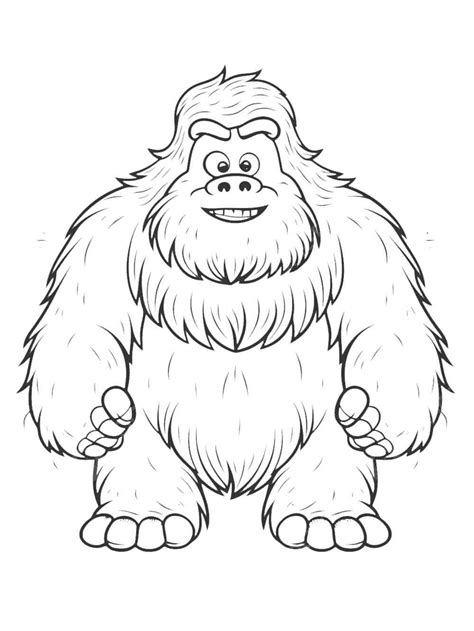 Bigfoot Coloring Pages