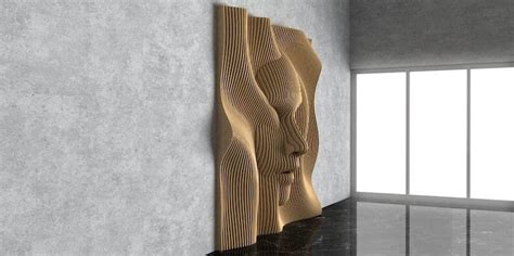 MDF Parametric Wall Art Face Custom Size and Color Wood Wall Décor ...