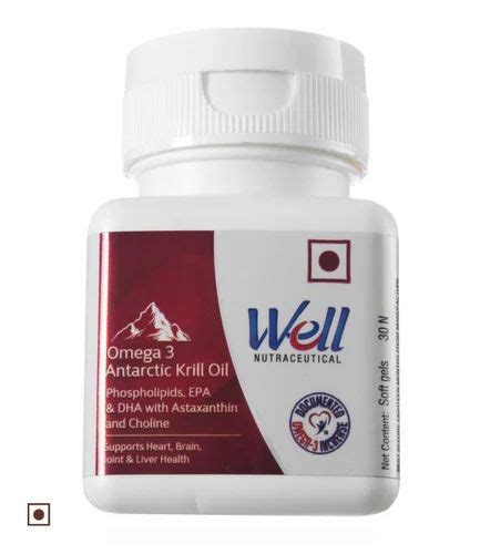 Well Omega 3 Antarctic Krill Oil 30 Softgel Capsule Modicare At Rs