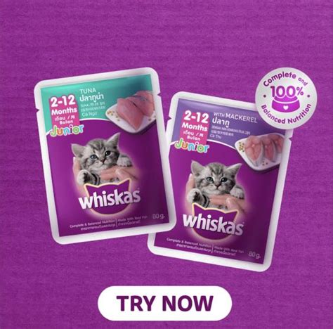 Whiskas Junior Months Wet Food Tuna Mackerel Pet Supplies Pet