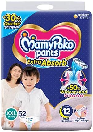 Buy MamyPoko Pants Extra Absorb XXL 15 25 Kg Pack Of 52 Online At Low