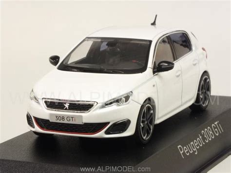 Norev Peugeot 308 GTI 2015 Pearl White 1 43 Scale Model