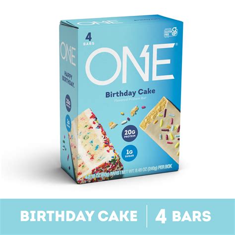 ONE Protein Bar Birthday Cake 20g Protein 4 Count Walmart