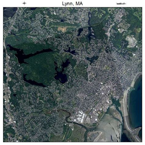 Aerial Photography Map of Lynn, MA Massachusetts