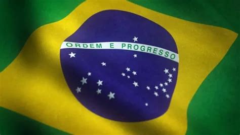 Realistic Flag Of Brazil Waving With Hig Stock Video Pond