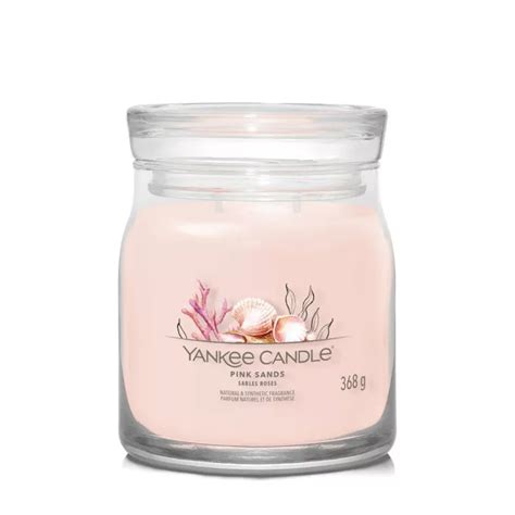 Yankee Candle Signature Świeca w Średnim Słoiku z Dwoma Knotami Pink