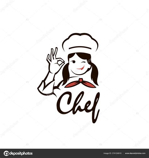 Chef Woman Design Isolated White Background Stock Vector By ©alexkava