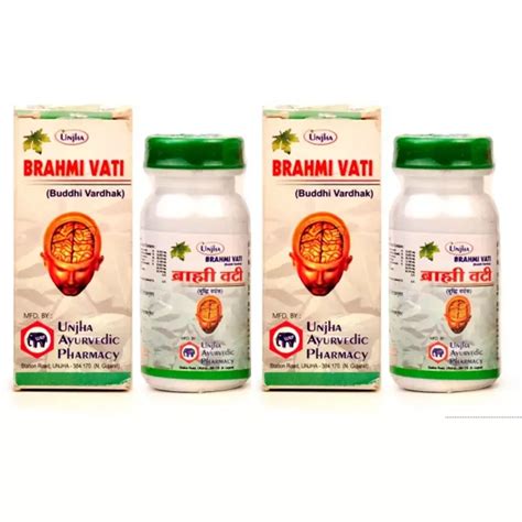 Buy Unjha Brahmi Vati Buddhi Vardhak Ayurvedic Vati Gutika Guggulu