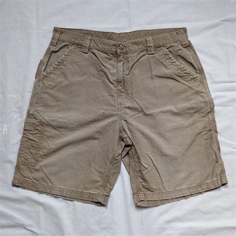 Carhartt B147 Dkh Shorts Size 38 Waist Traditional Depop