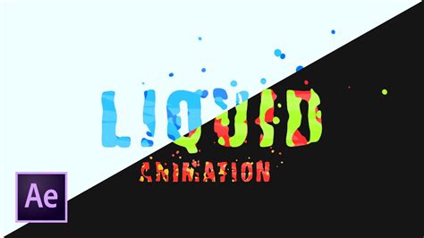 D Liquid Text Animation In After Effects Youtube