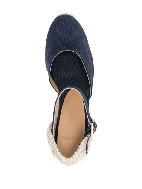 Casta Er Carol Mm Wedge Espadrilles Blue Farfetch Uk