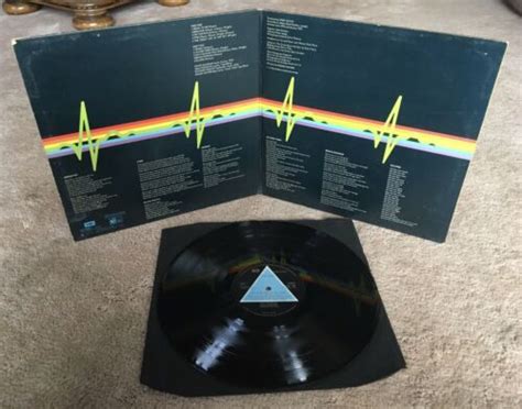 Pink Floyd Dark Side Of The Moon First Press Solid Blue