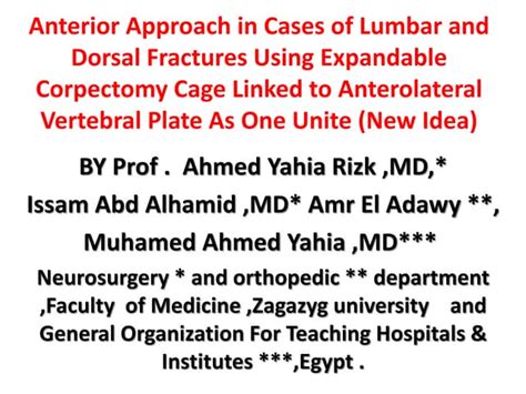 anterior approach