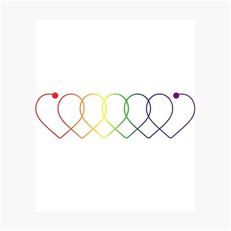 L Mina Fotogr Fica Orgullo Del Arco Iris De Corazones De Colores Lgbt