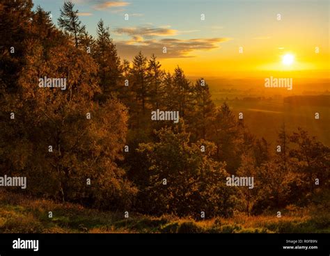 Autumn sunrise on the Wrekin, Shropshire Stock Photo - Alamy