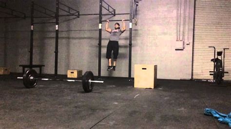 Min Amrap Thrusters Lbs Burpees Box Jump Over In Strict