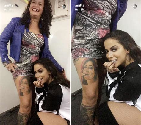 F Tatua Rosto De Anitta Na Perna Veja O Resultado Alto Astral