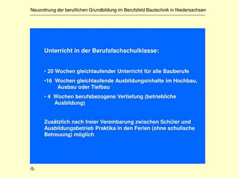 PPT Neuordnung Der Beruflichen Grundbildung Im Berufsfeld Bautechnik