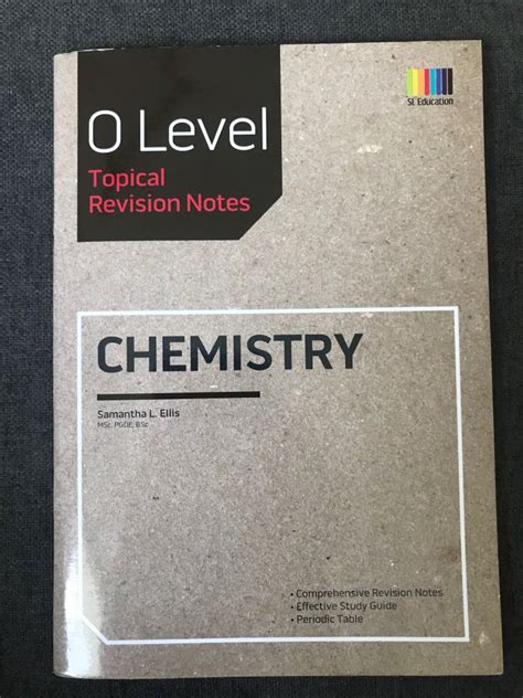 Chemistry O Level Tropical Revision Notes Hobbies Toys Books