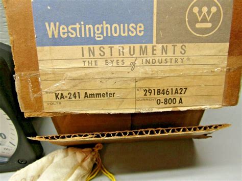 Westinghouse Ka 241 Ammeter 291b461a27 0 800 Amperes Ebay