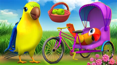 Chitti Chilakamma చిట్టి చిలకమ్మా - Parrots 3D Animation Children Telugu Rhymes - Telugu Parrot ...