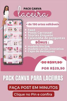 27 ideias de Pack Canva para laços Laceiras Artesanato em 2023