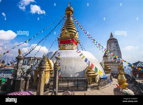 Swayambhunath, monkey temple in kathmandu, nepal Stock Photo - Alamy