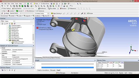 Upright Static Structural Analysis In Ansys Workbench Youtube