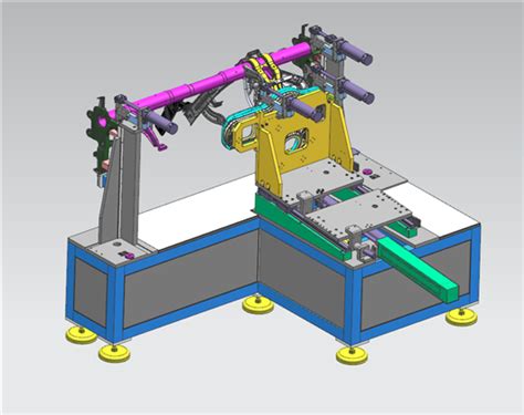 【老龙】非标设备 工装夹具 汽车c柱工装夹具3d模型下载三维模型ug Nx模型 制造云 产品模型