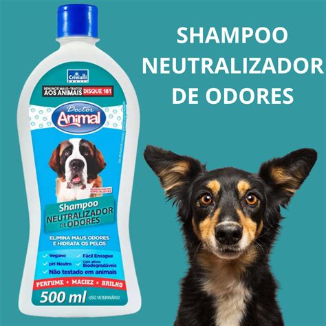 Neutralizador De Odores Para Cães - Shampoo Neutralizador de Odores Para Cães 500ml Doctor Animal | Shopee ...