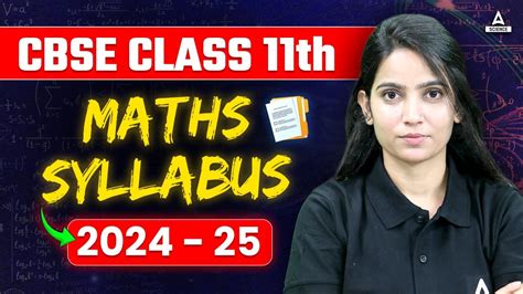 Cbse Class 11 Latest 𝗠𝗔𝗧𝗛𝗦 𝗦𝗬𝗟𝗟𝗔𝗕𝗨𝗦 2024 25 📚 Youtube