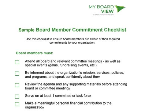 The ESSENTIAL Nonprofit Board Member Guide Board Templates