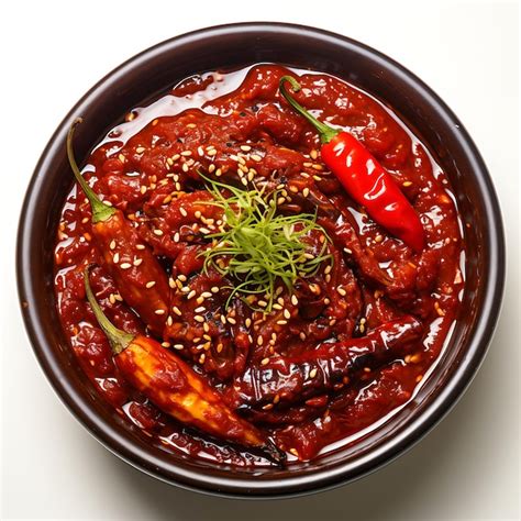 Premium Ai Image Isolated Of Gochujang A Spicy And Savory Korean