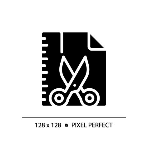 Diy Stem Pixel Perfect Black Glyph Icon Development Activity School