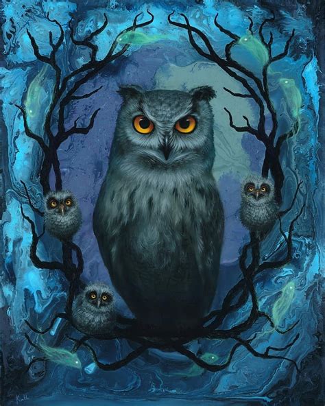 Image Painting Owl Painting Rock Painting Art Wildlife Paintings