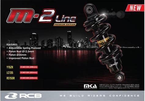 Rcb Racing Boy M Line Monoshock Premium Black Mm Lc