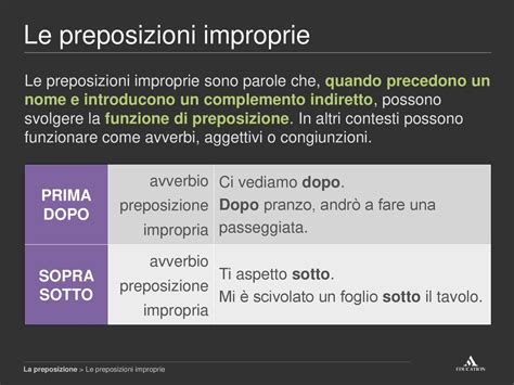 La Preposizione Ppt Scaricare