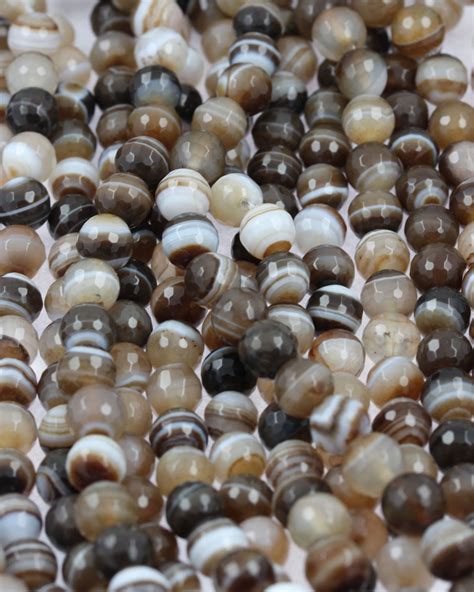 Dyed Faceted Agate Beads Mm Sold Per Strand Approx Beads