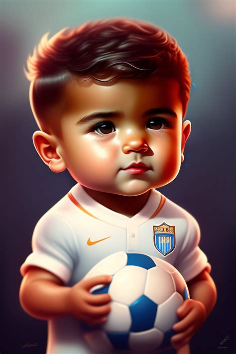 Lexica Cute And Adorable Cartoon Cristiano Ronaldo Baby Fantasy