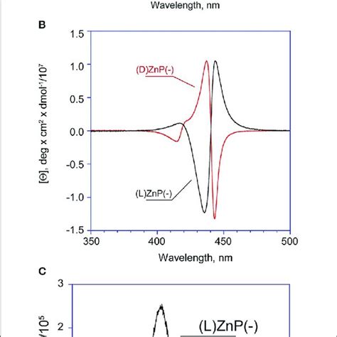Cd Spectra Of D And L Znp M Etoh H O V V A