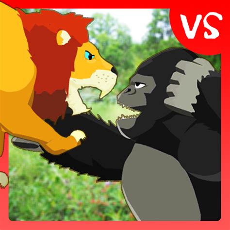 Gorilla Vs Lion