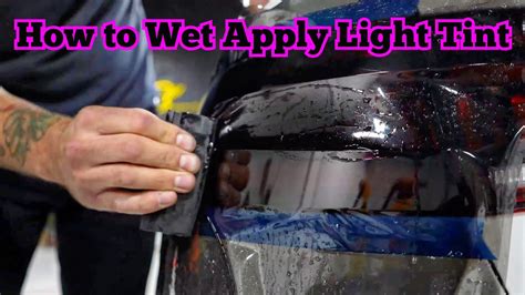 How To Tail Light Tint PPF Wet Apply FlexiShield HDL PPF Light Tint