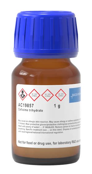 AC19857 125110 14 7 Cefixime Trihydrate Biosynth