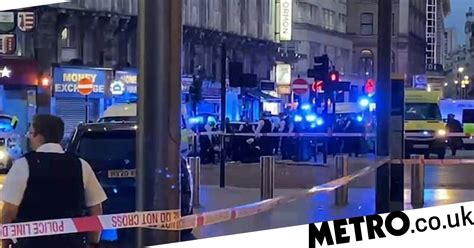 Watch Londons Leicester Square Closed Off After Police Officers