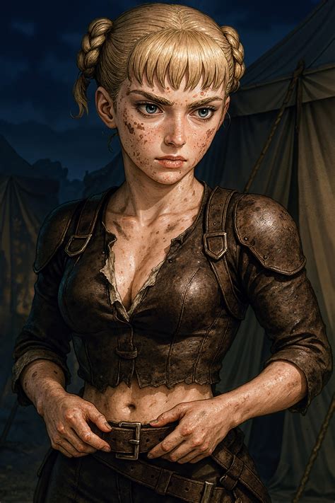 Farnese in leather armor commission by CathryneDelamort on DeviantArt