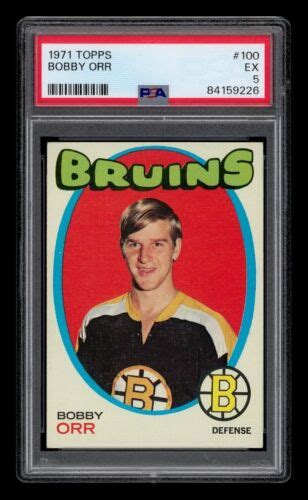 1971 72 Topps Set Break 100 Bobby Orr PSA 5 EX EBay