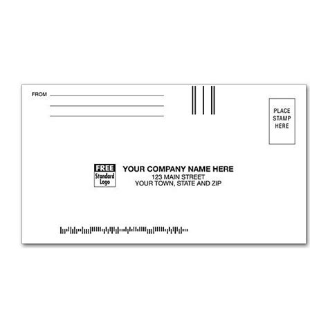 #9 Business Reply Envelope, Personalized Printing, USPS Barcode, Postal ...