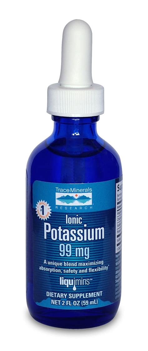 Trace Minerals Liquid Ionic Potassium 99mg, 2 Oz - Walmart.com ...