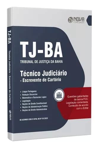 Apostila Concurso Tribunal De Justiça Da Bahia Apostila Escrevente De