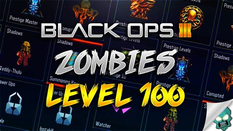 Black Ops 3 Zombies Master Prestige Level 100 My Statistics Unlocks